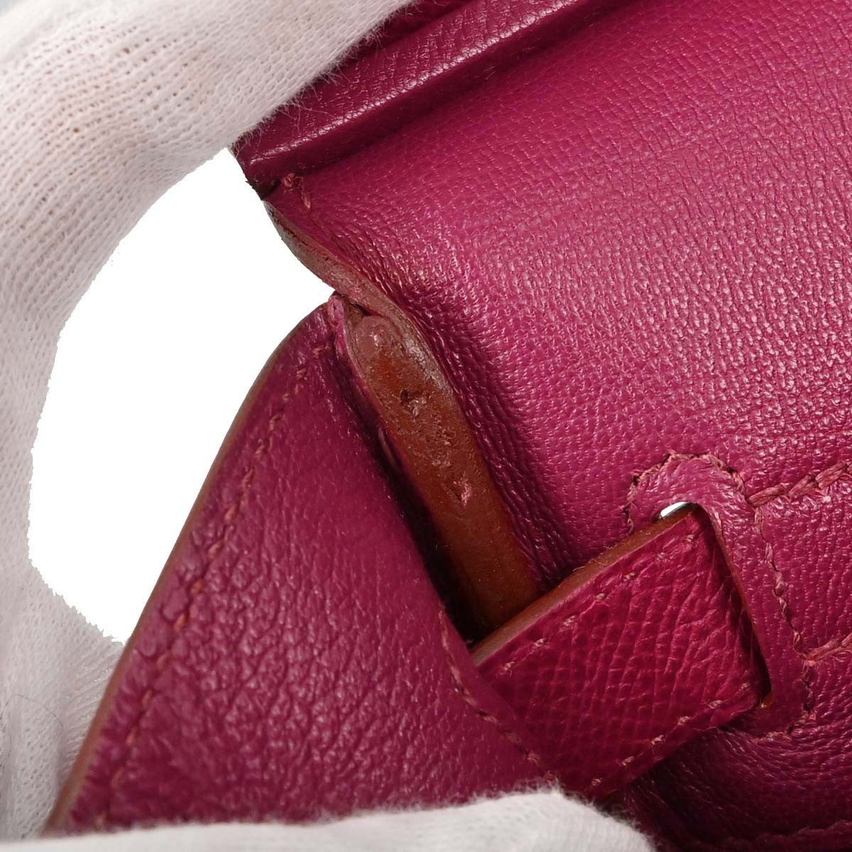Hermes Birkin Red Epsom With Gold Hardware Pink Leather Handbag (Pre-Owned)
