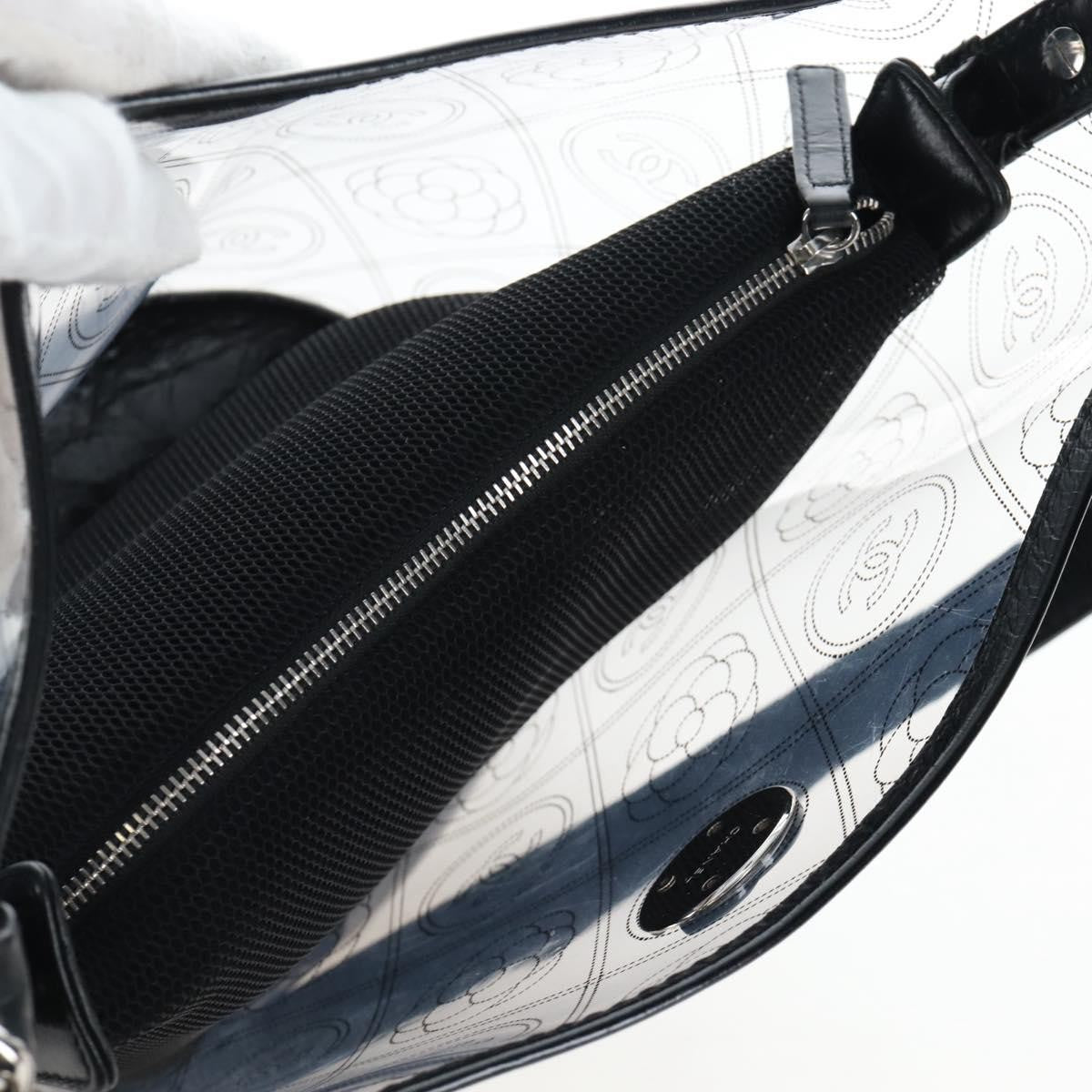 Chanel Camellia Coco Bucket Printed Pvc Clear Plastic Shoulder Bag Bag (Pre-Owned)