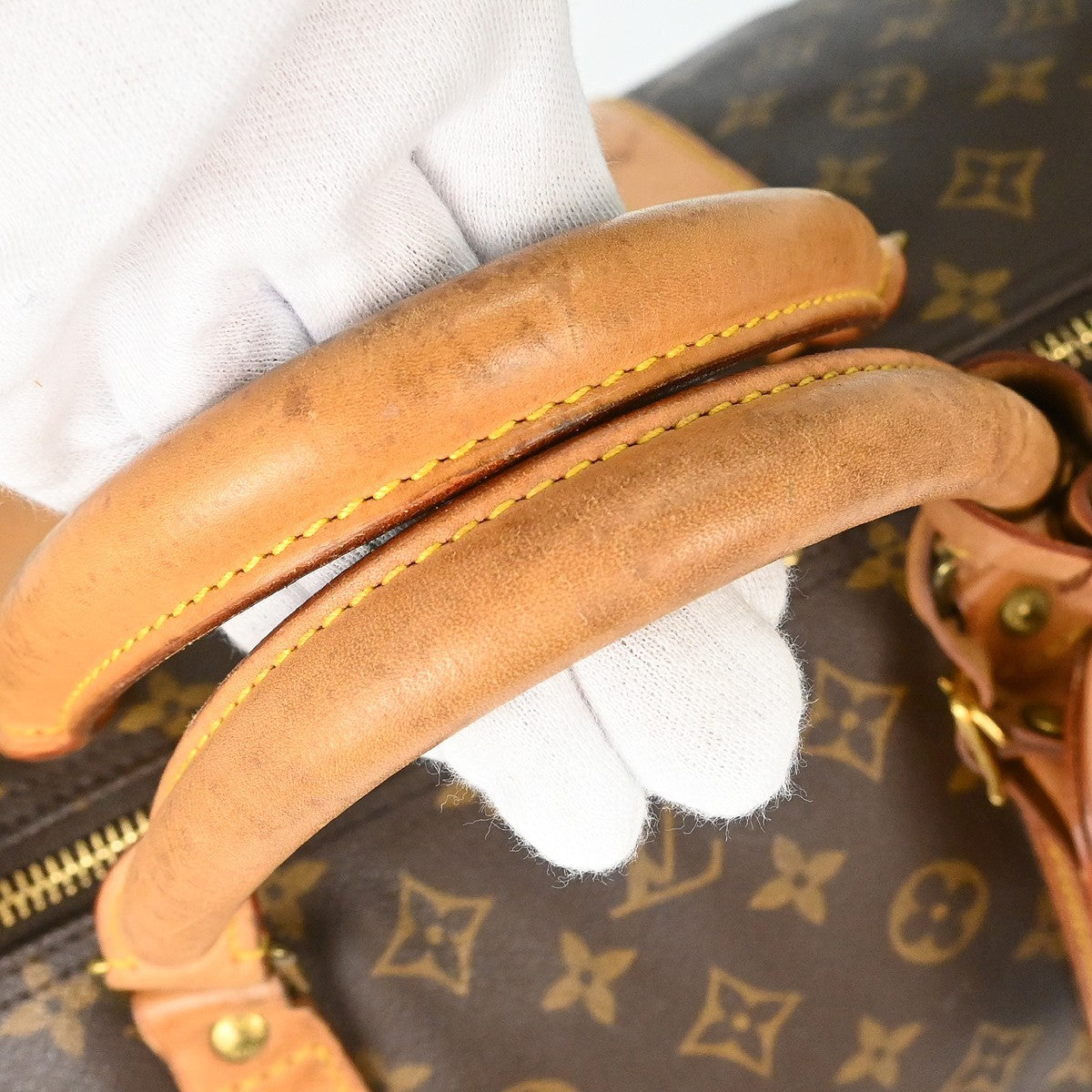 Louis Vuitton Keepall Monogram Canvas Brown Canvas Travel Bag Bag (Pre-Owned)