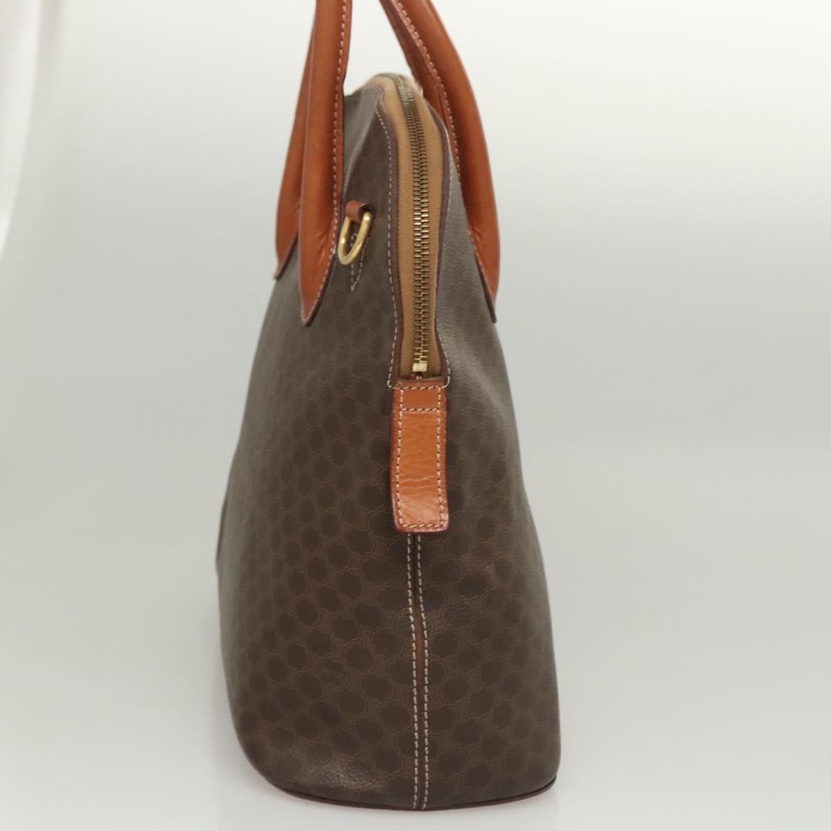 Celine Macadam Macadam With Leather Brown Canvas Handbag (Pre-Owned)