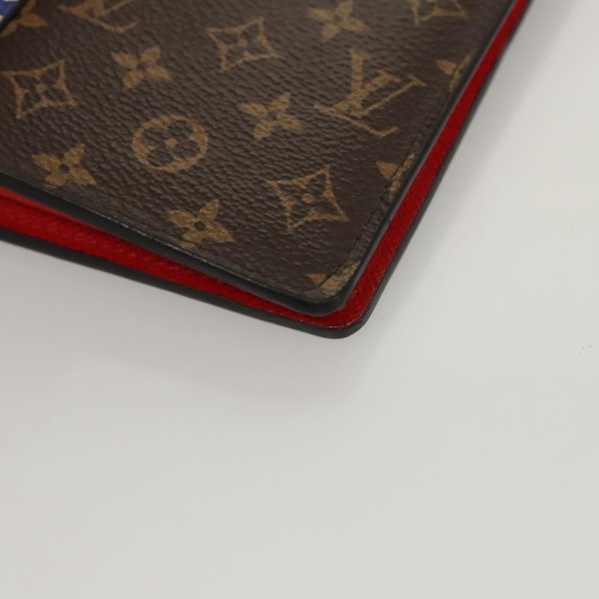 Louis Vuitton Porte Feuille Brother Patchwork Blue Canvas Wallets Accessory (Pre-Owned)