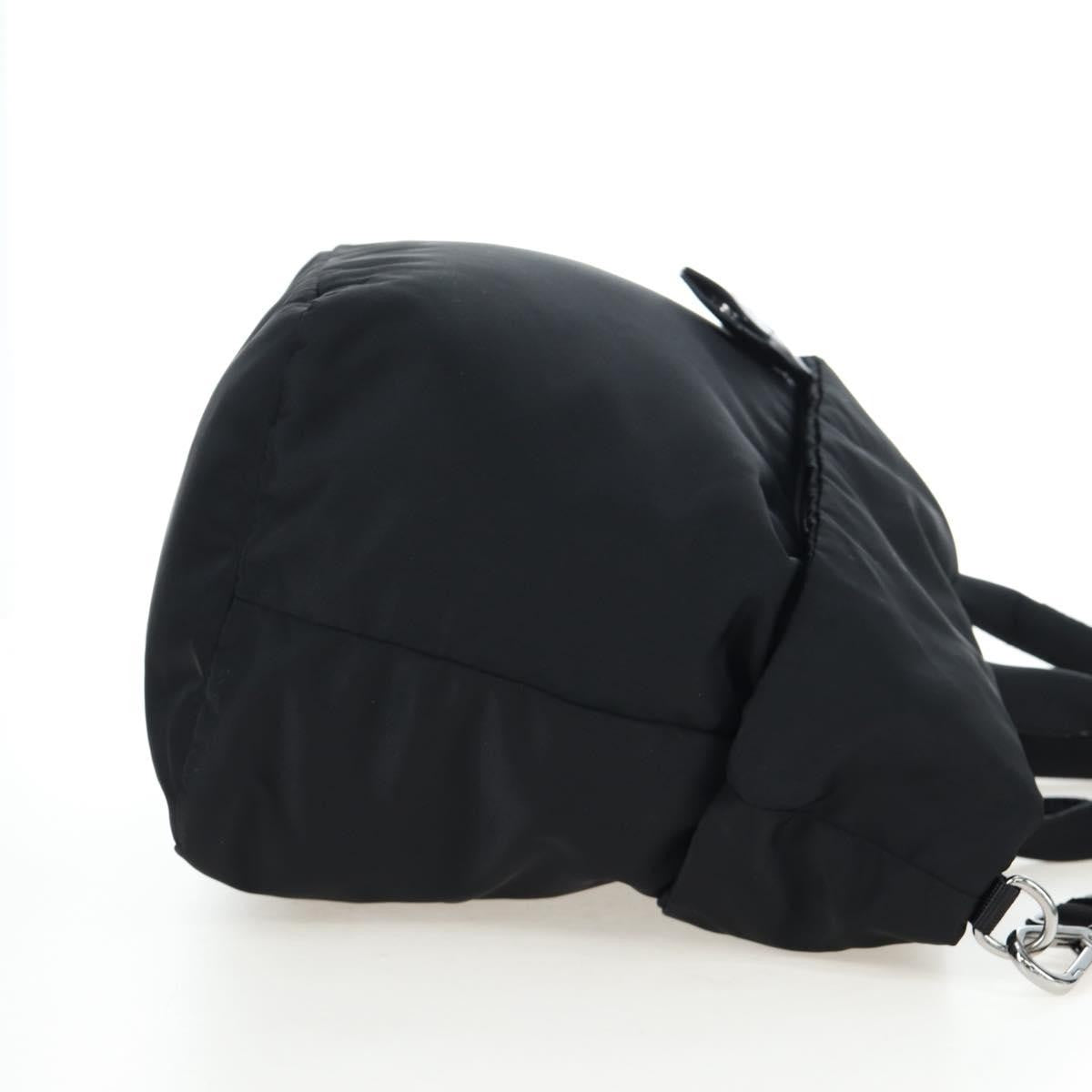 Prada Reversible Tote Nylon Black Nylon Handbag (Pre-Owned)