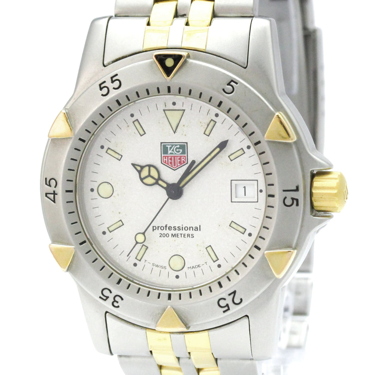 Tag Heuer Link 200M Quartz Stainless Steel With Mother Of Pearl Watch (Pre-Owned)