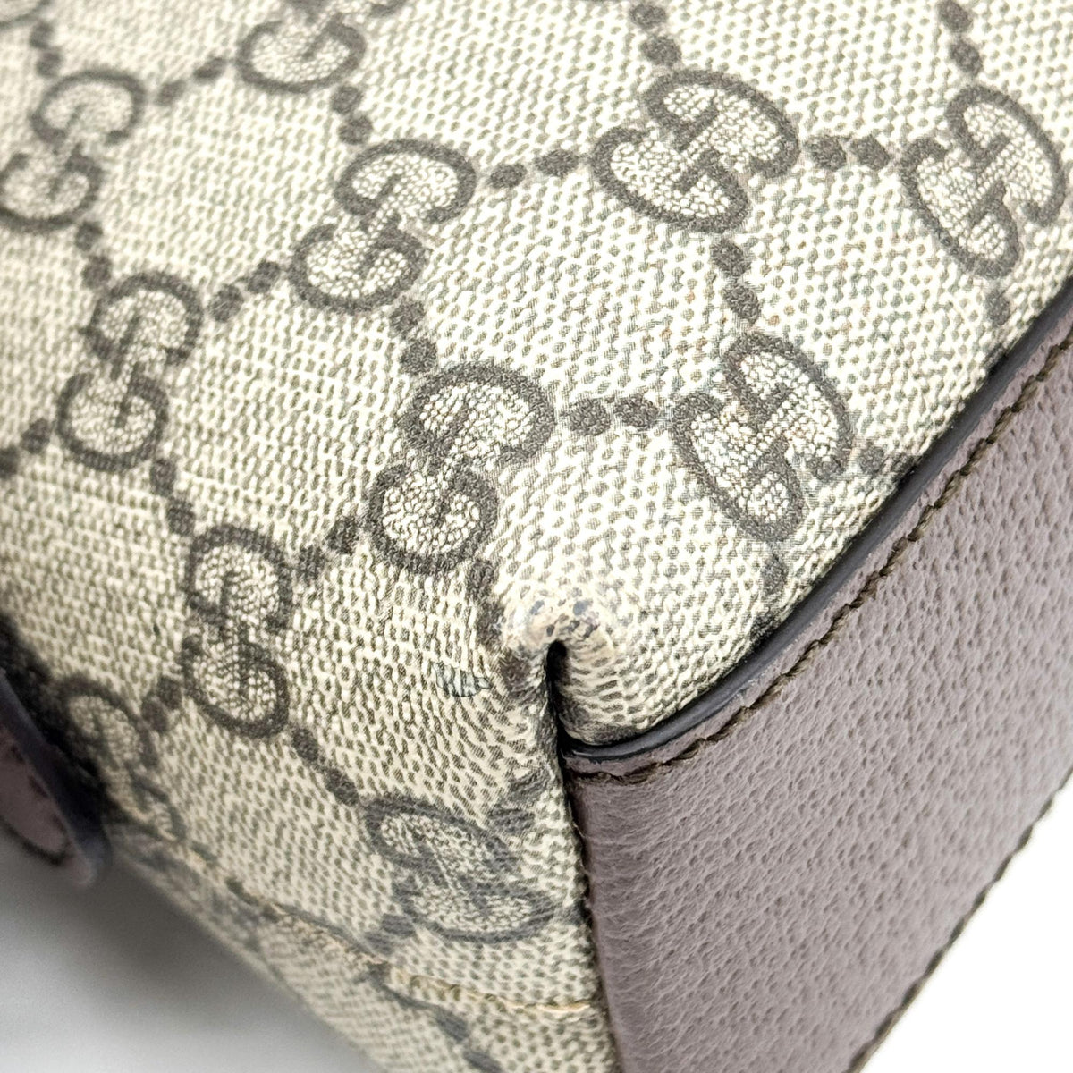 Gucci Ophidia Dome Gg Coated Canvas Brown Canvas Shoulder Bag Bag (Pre-Owned)