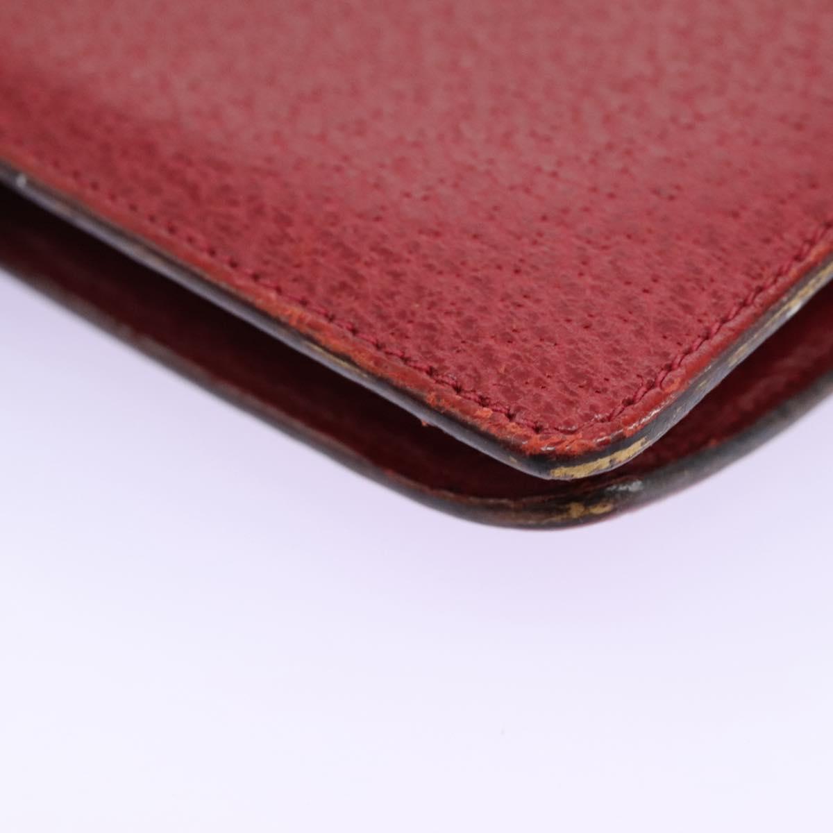 Gucci Couverture Agenda Red Leather Wallet (Pre-Owned)