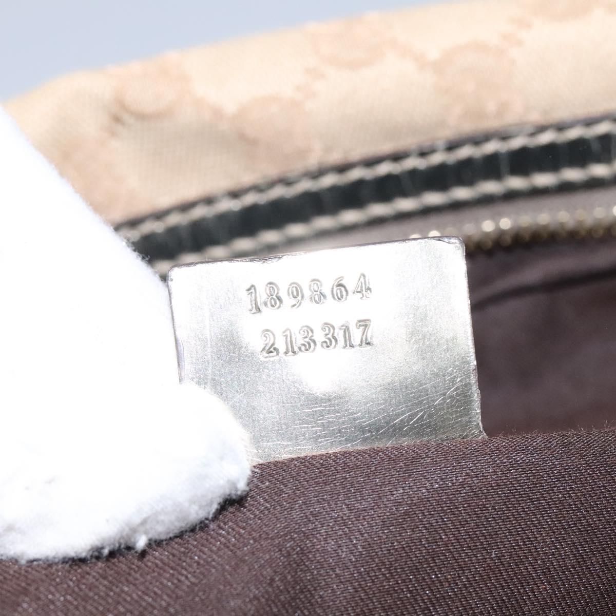 Gucci Bamboo Beige Canvas Handbag (Pre-Owned)