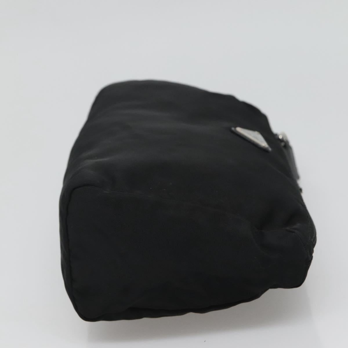Prada Cosmetic Pouch Black Synthetic Clutch Bag (Pre-Owned)