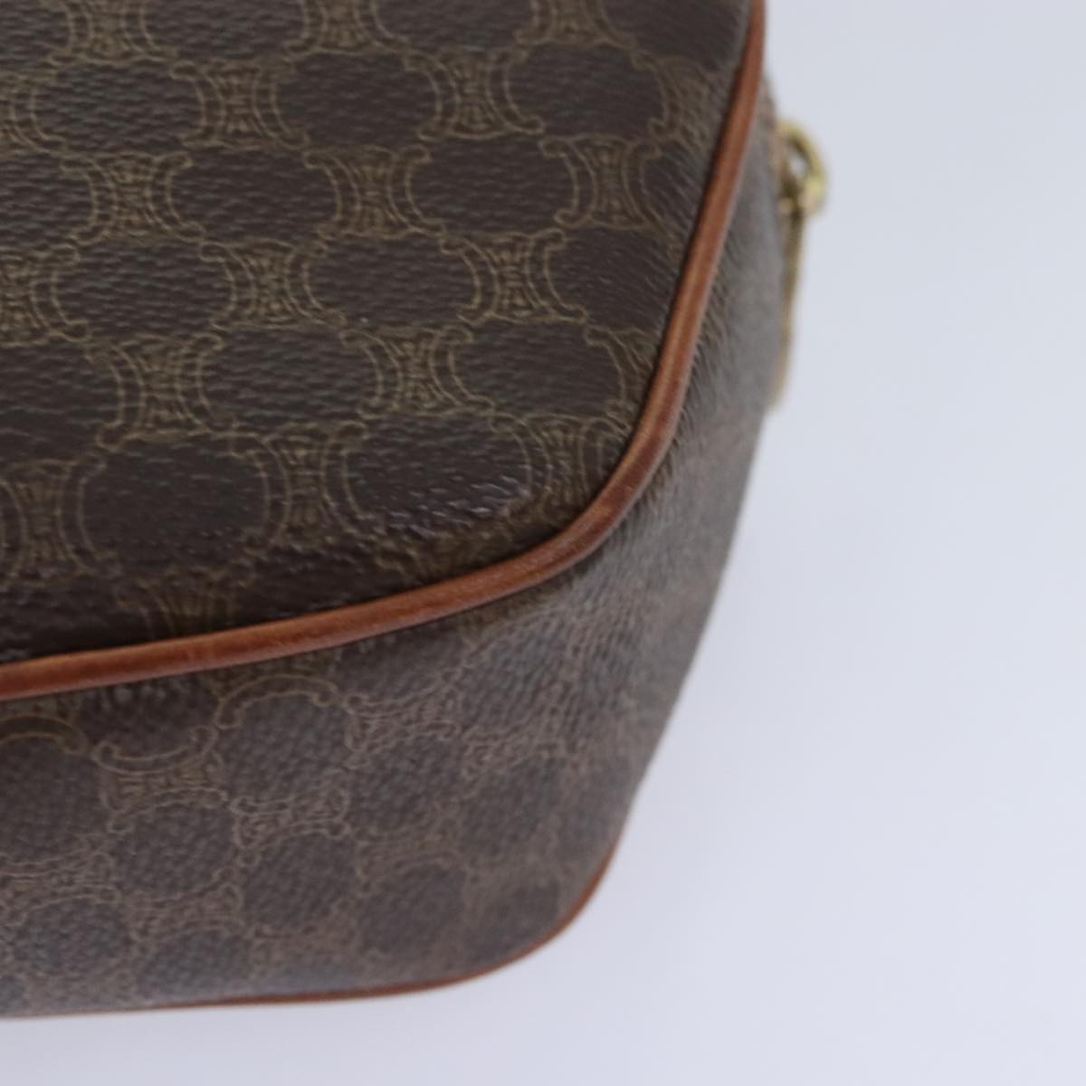 Céline Brown Canvas Shoulder Bag (Pre-Owned)