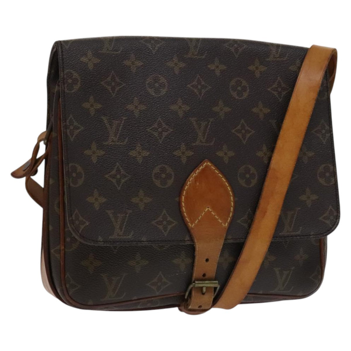 Louis Vuitton Cartouchière Brown Canvas Shoulder Bag (Pre-Owned)