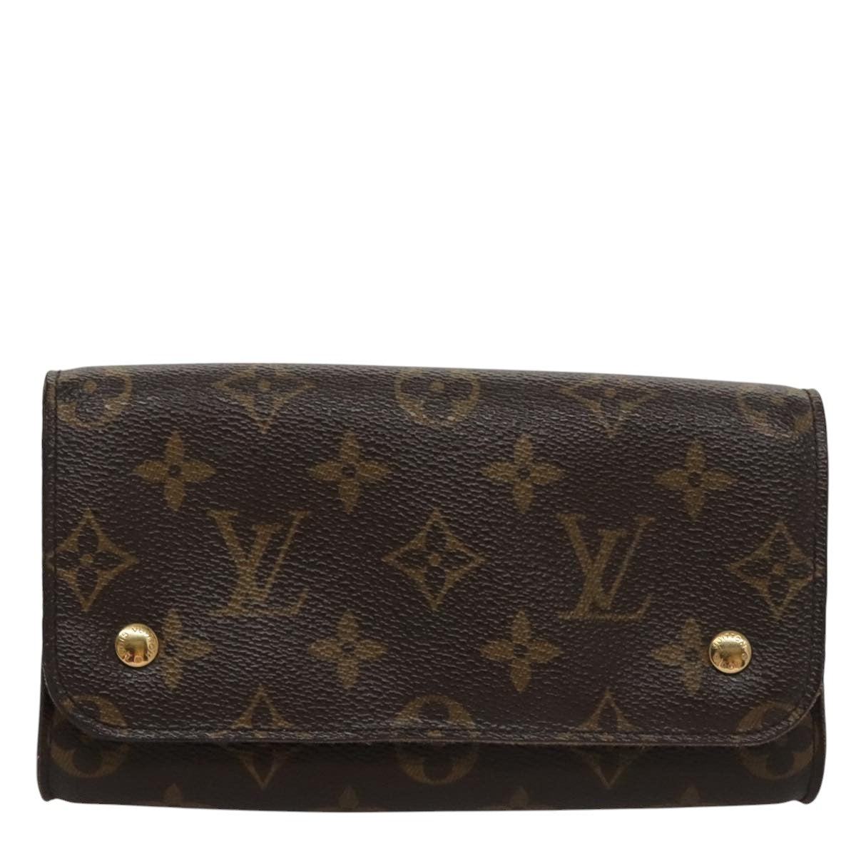 Louis Vuitton Brown Canvas Clutch Bag (Pre-Owned)