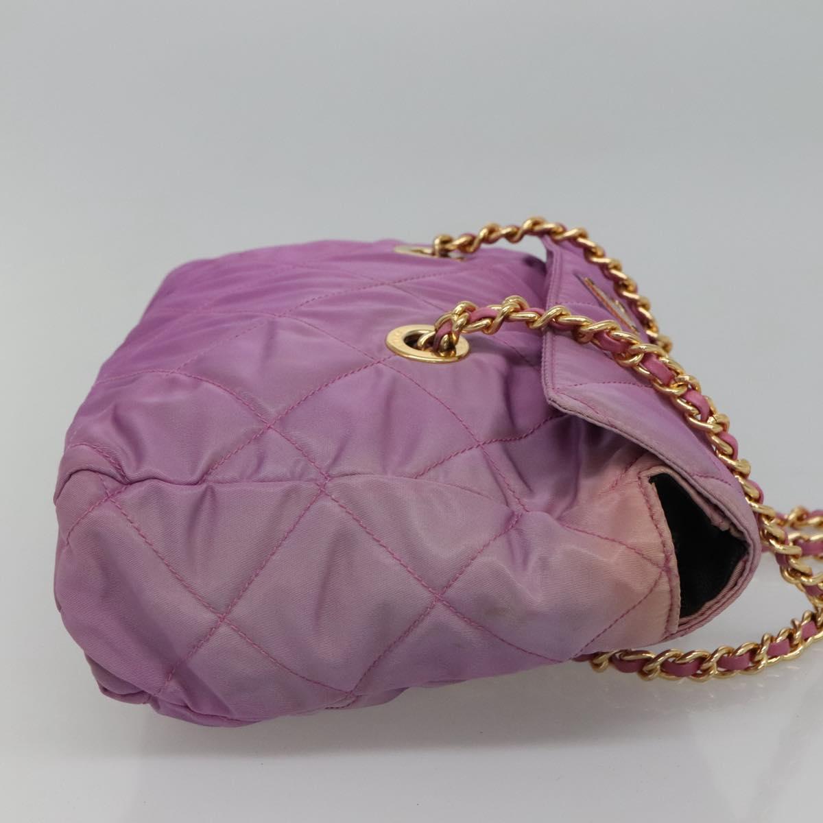 Prada Tessuto Purple Synthetic Shoulder Bag (Pre-Owned)