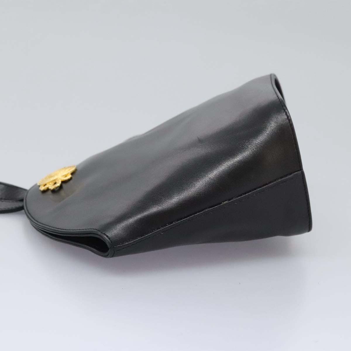 Salvatore Ferragamo - Black Leather Shoulder Bag (Pre-Owned)