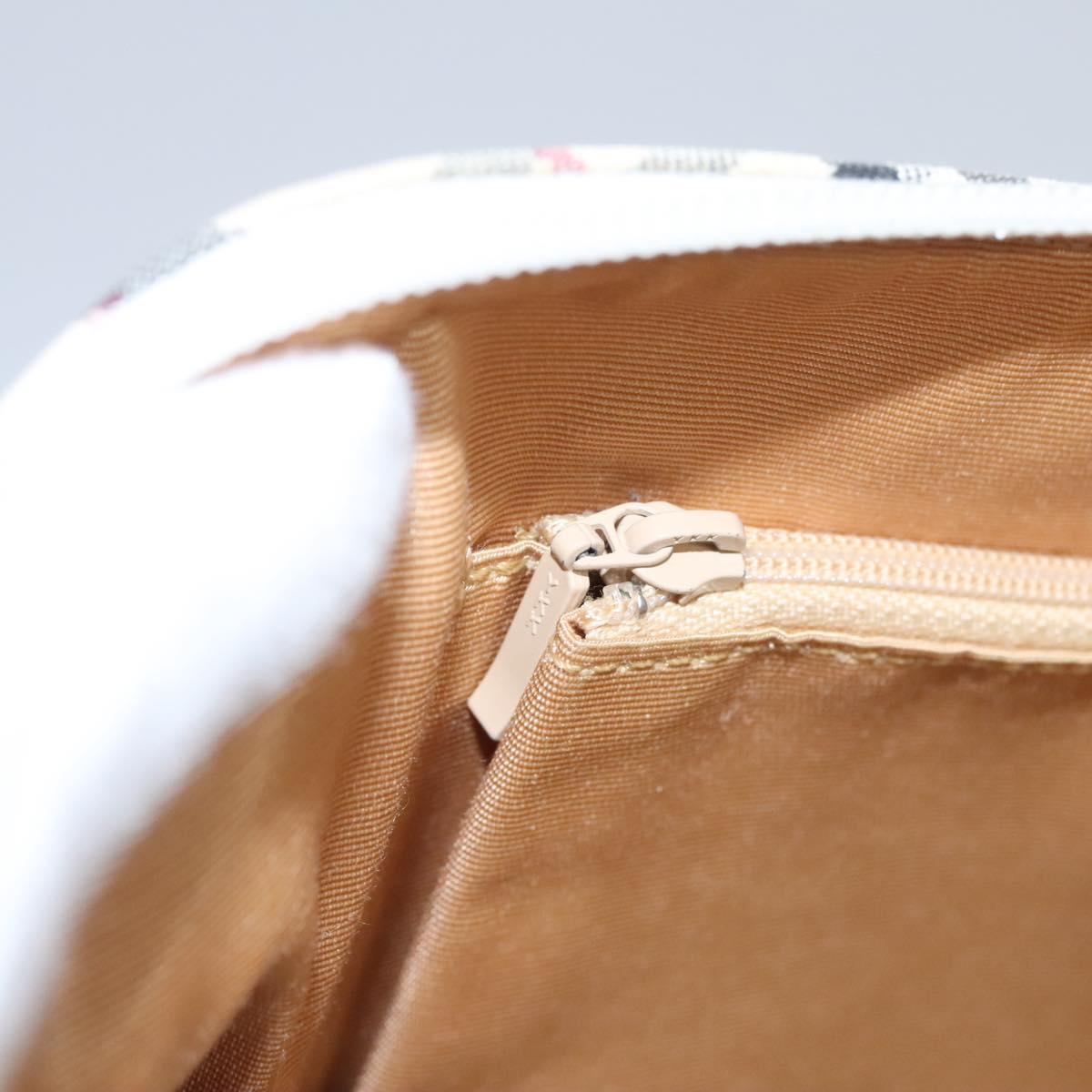 Burberry Nova Check Beige Canvas Handbag (Pre-Owned)