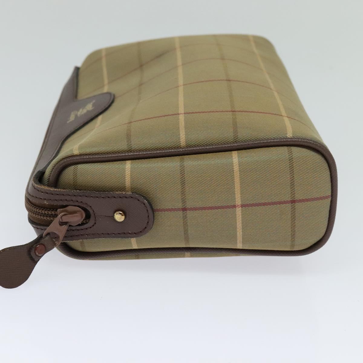 Burberry Nova Check Beige Canvas Clutch Bag (Pre-Owned)