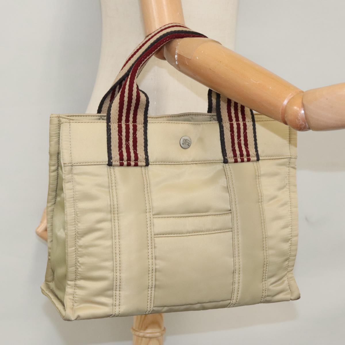 Burberry Blue Label Beige Synthetic Handbag (Pre-Owned)