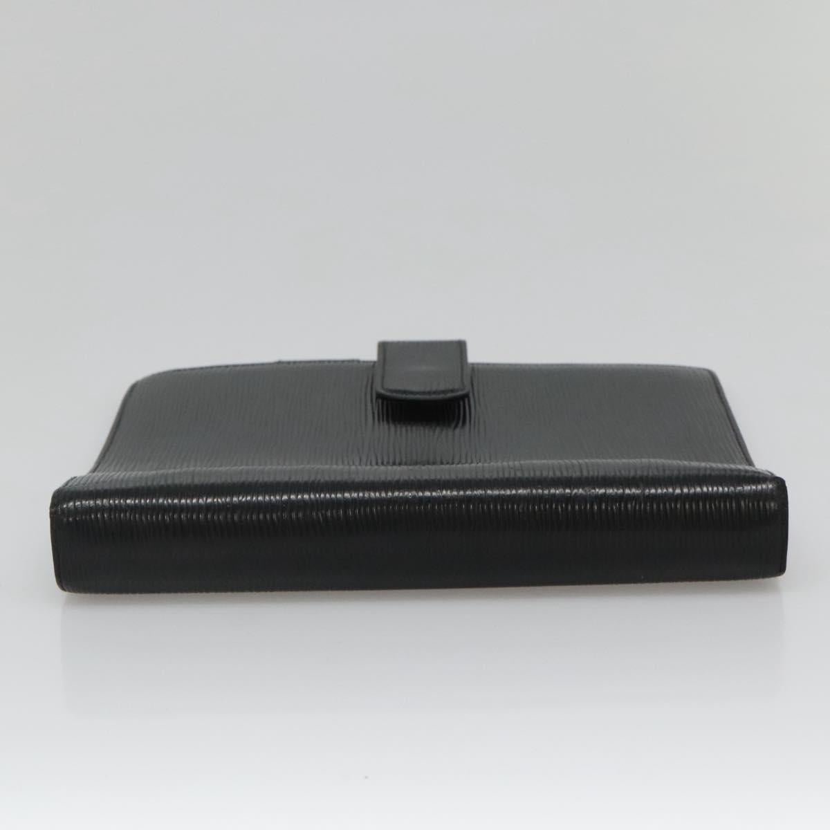 Louis Vuitton Agenda Cover Black Leather Wallet (Pre-Owned)