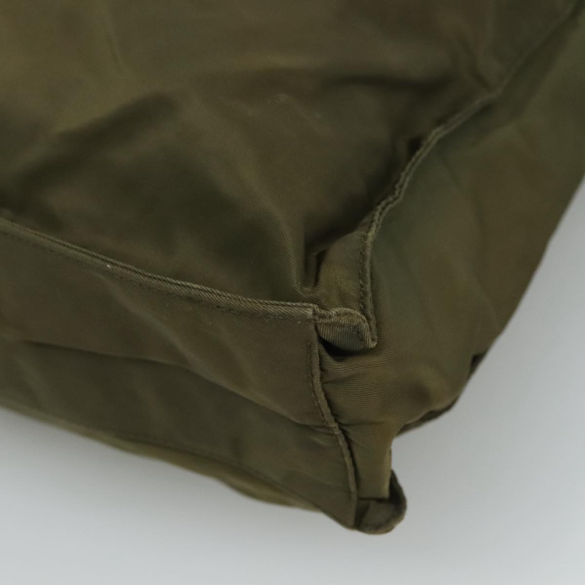 Prada Re-Nylon Khaki Synthetic Tote Bag (Pre-Owned)