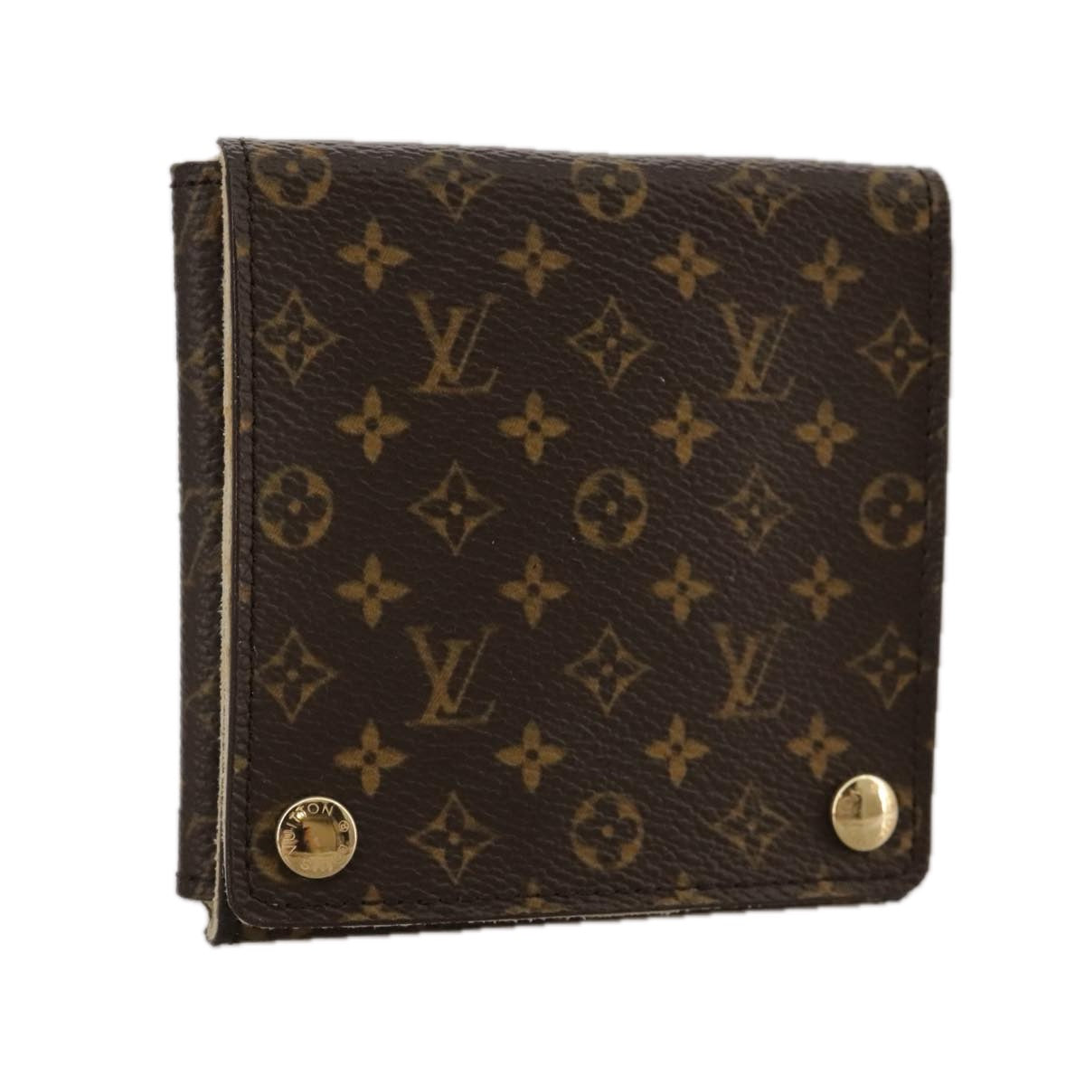 Louis Vuitton Earrings Brown Canvas Wallet (Pre-Owned)
