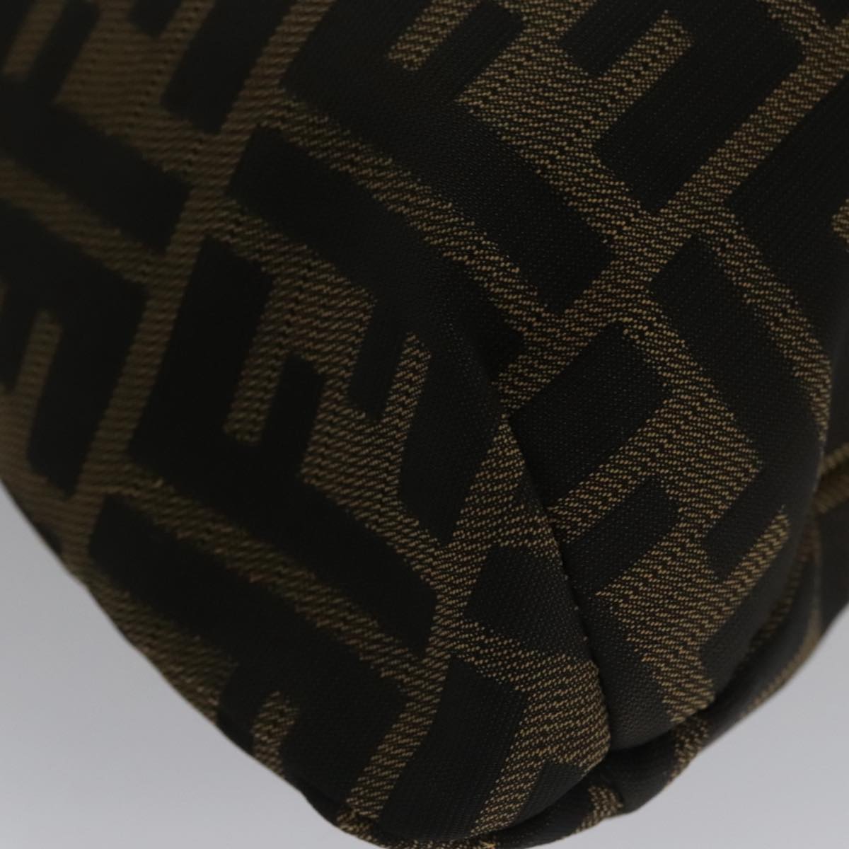 Fendi Hobo Brown Canvas Shoulder Bag (Pre-Owned)