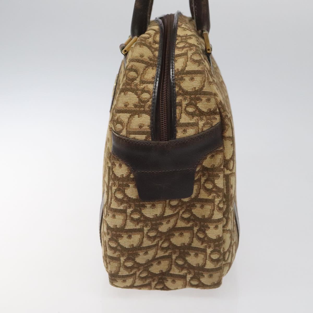 Dior Trotter Brown Canvas Handbag (Pre-Owned)