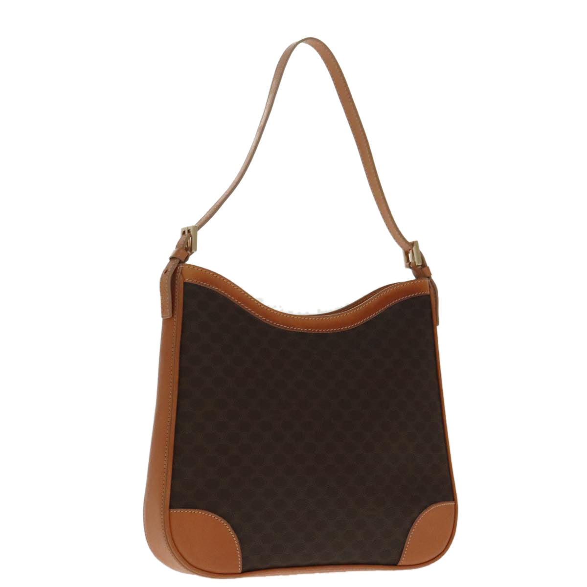 Céline Macadam Brown Canvas Shoulder Bag (Pre-Owned)