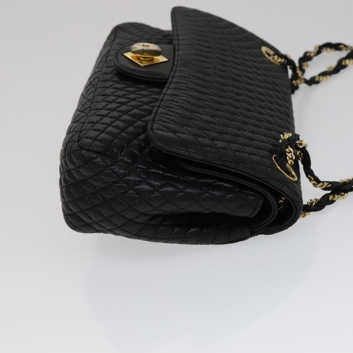 Bally Black Leather Shoulder Bag (Pre-Owned)