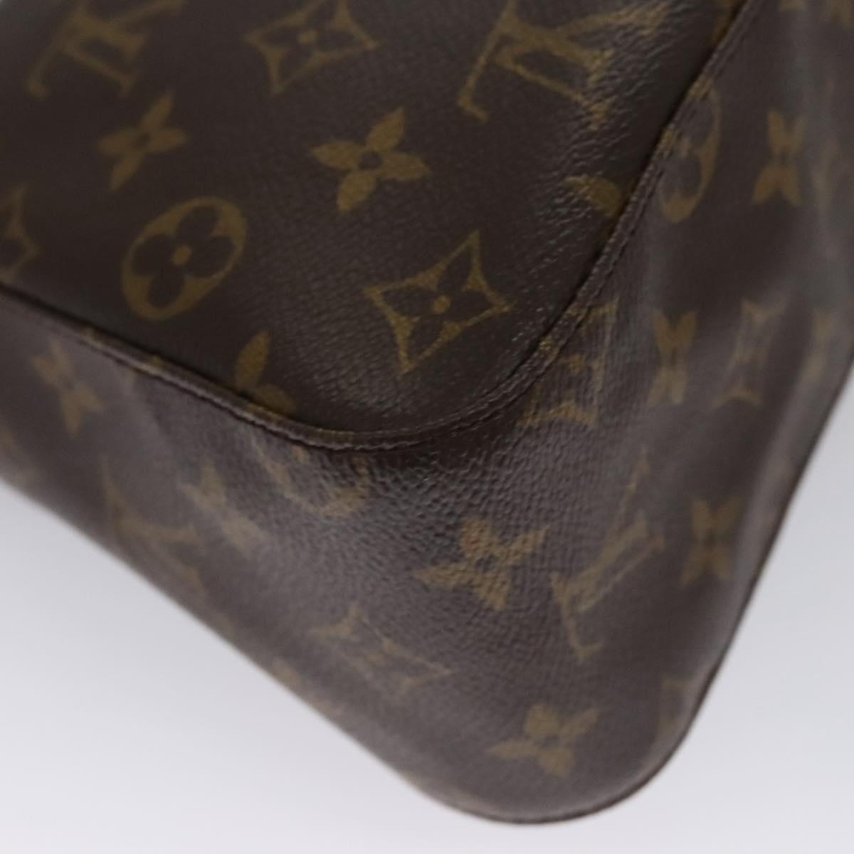 Louis Vuitton Mini Looping Brown Canvas Shoulder Bag (Pre-Owned)