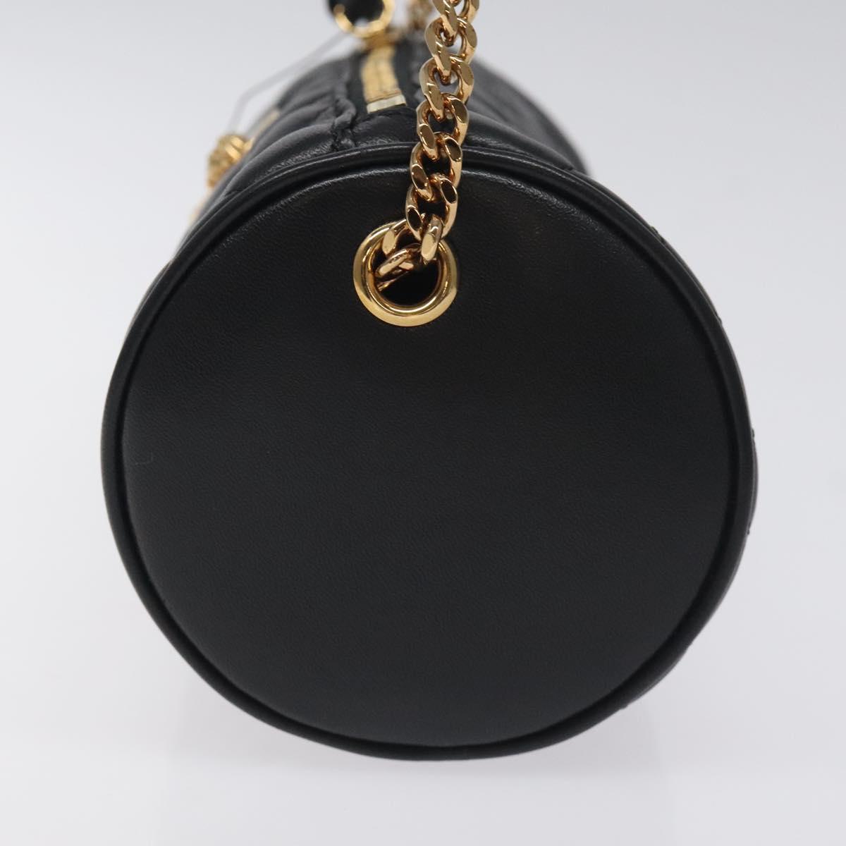 Versace Medusa Black Leather Shoulder Bag (Pre-Owned)