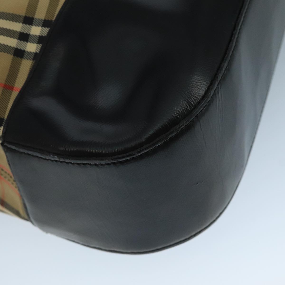 Burberry Nova Check Beige Canvas Tote Bag (Pre-Owned)