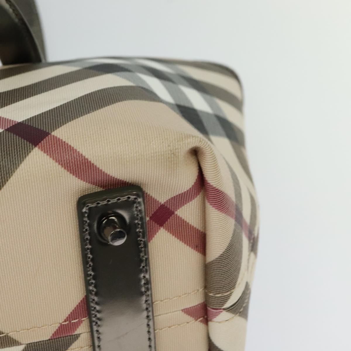 Burberry Nova Check Beige Canvas Tote Bag (Pre-Owned)