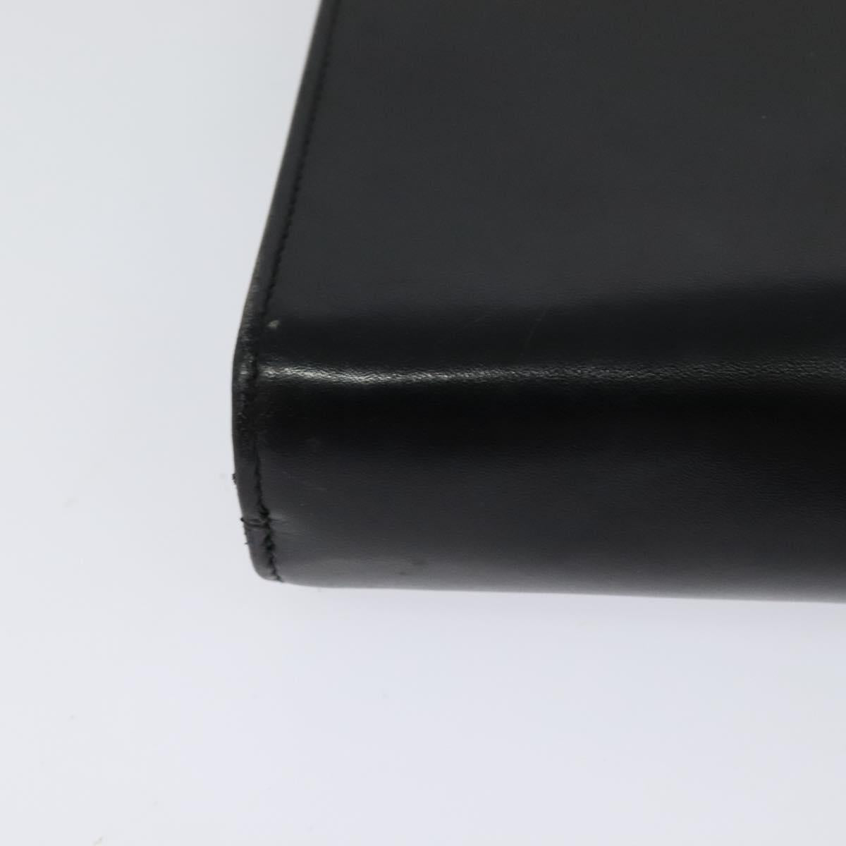 Salvatore Ferragamo Gancini Black Leather Shoulder Bag (Pre-Owned)