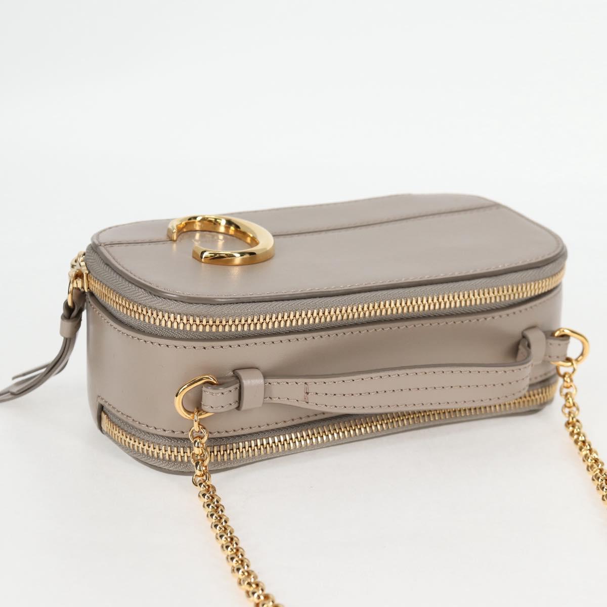 Chloé C Beige Leather Shoulder Bag (Pre-Owned)