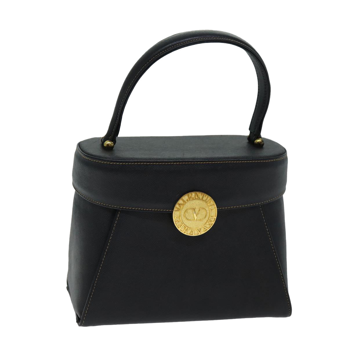 Valentino Garavani Black Leather Handbag (Pre-Owned)