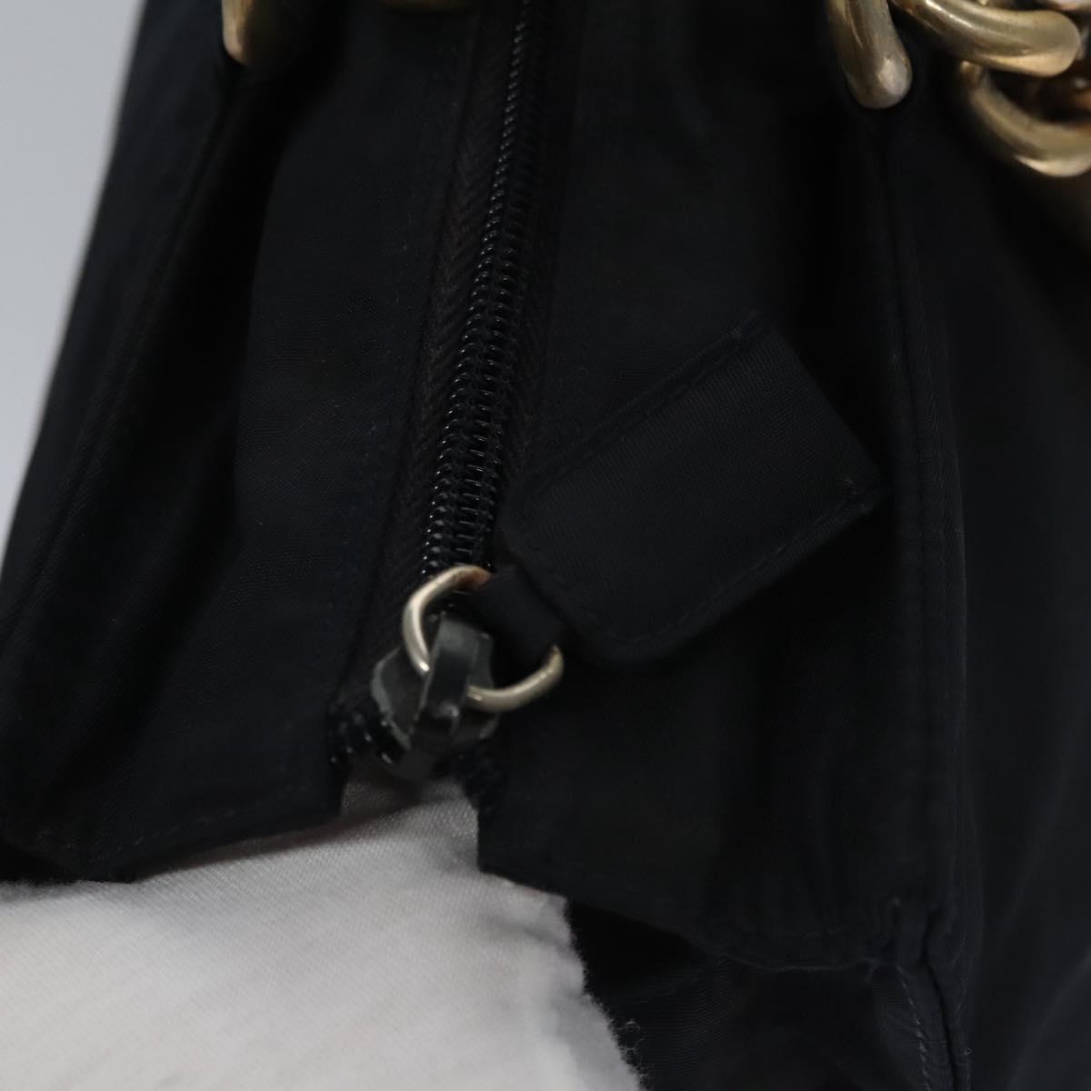 Prada Tessuto Metallo Black Synthetic Handbag (Pre-Owned)
