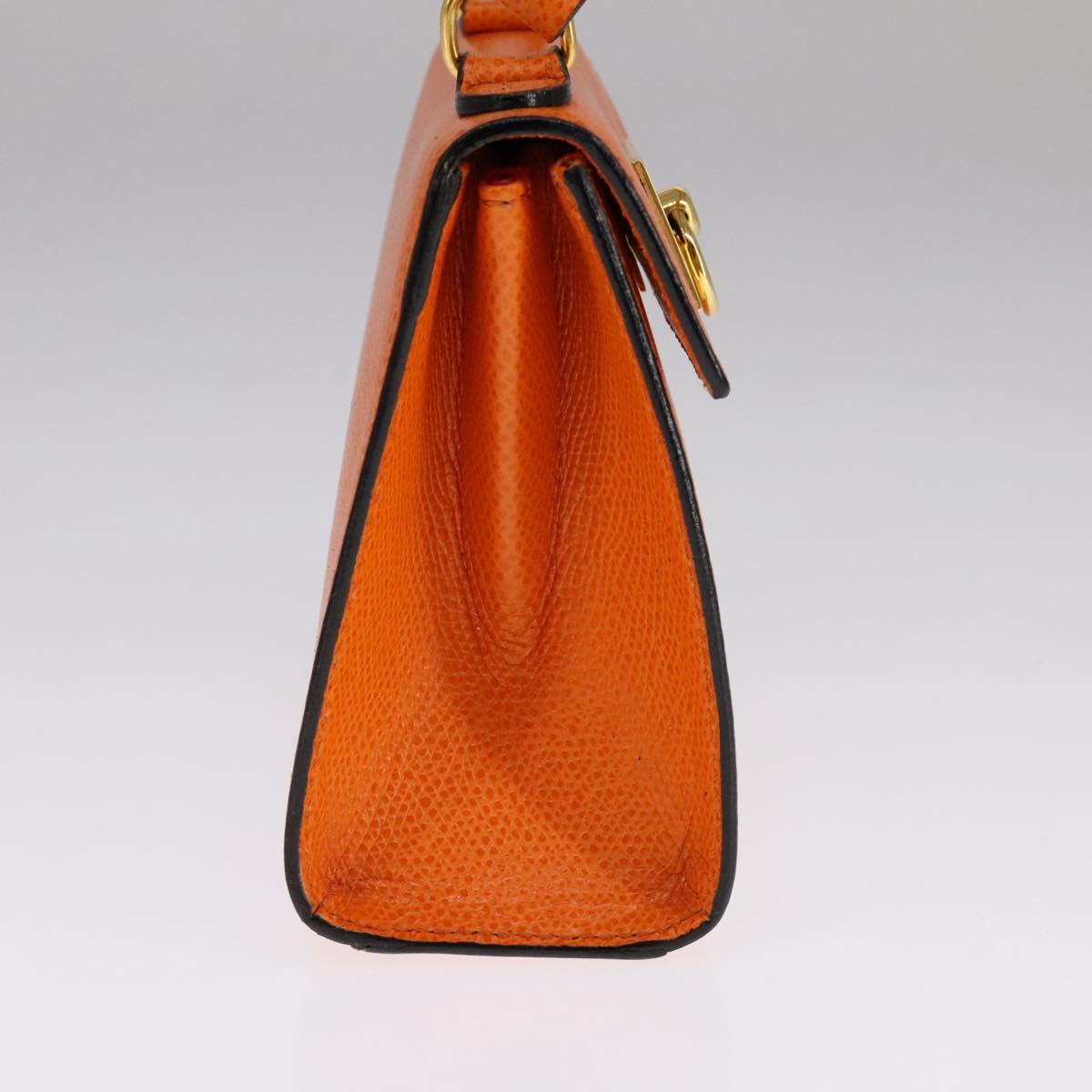 Céline Kelly Orange Leather Handbag (Pre-Owned)