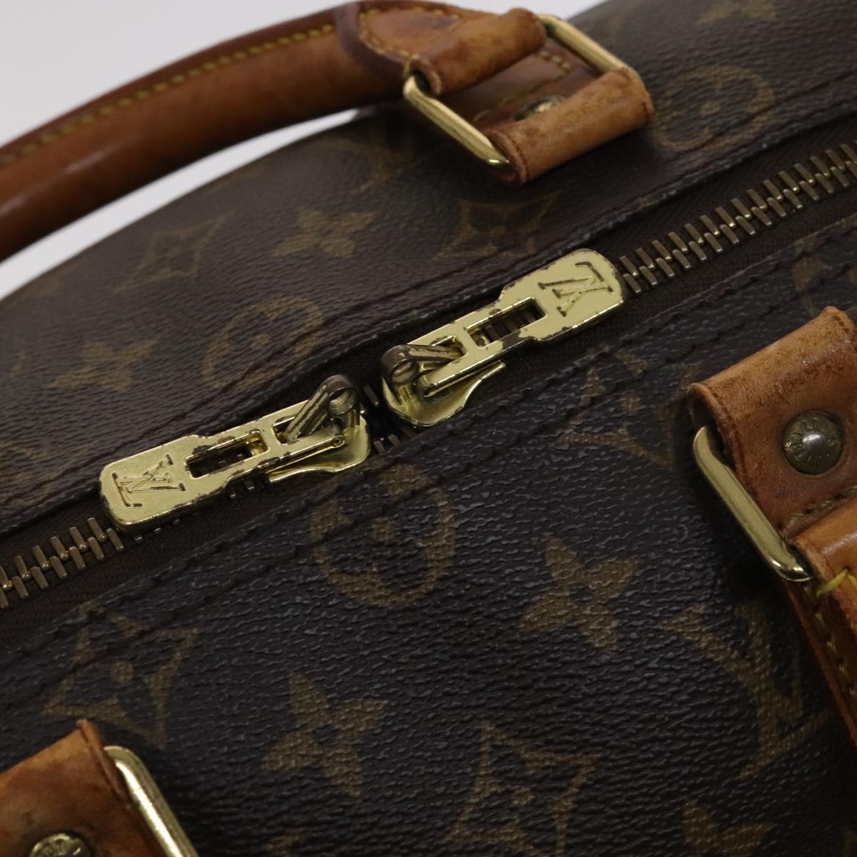 Louis Vuitton Keepall 45 Brown Canvas Travel Bag (Pre-Owned)