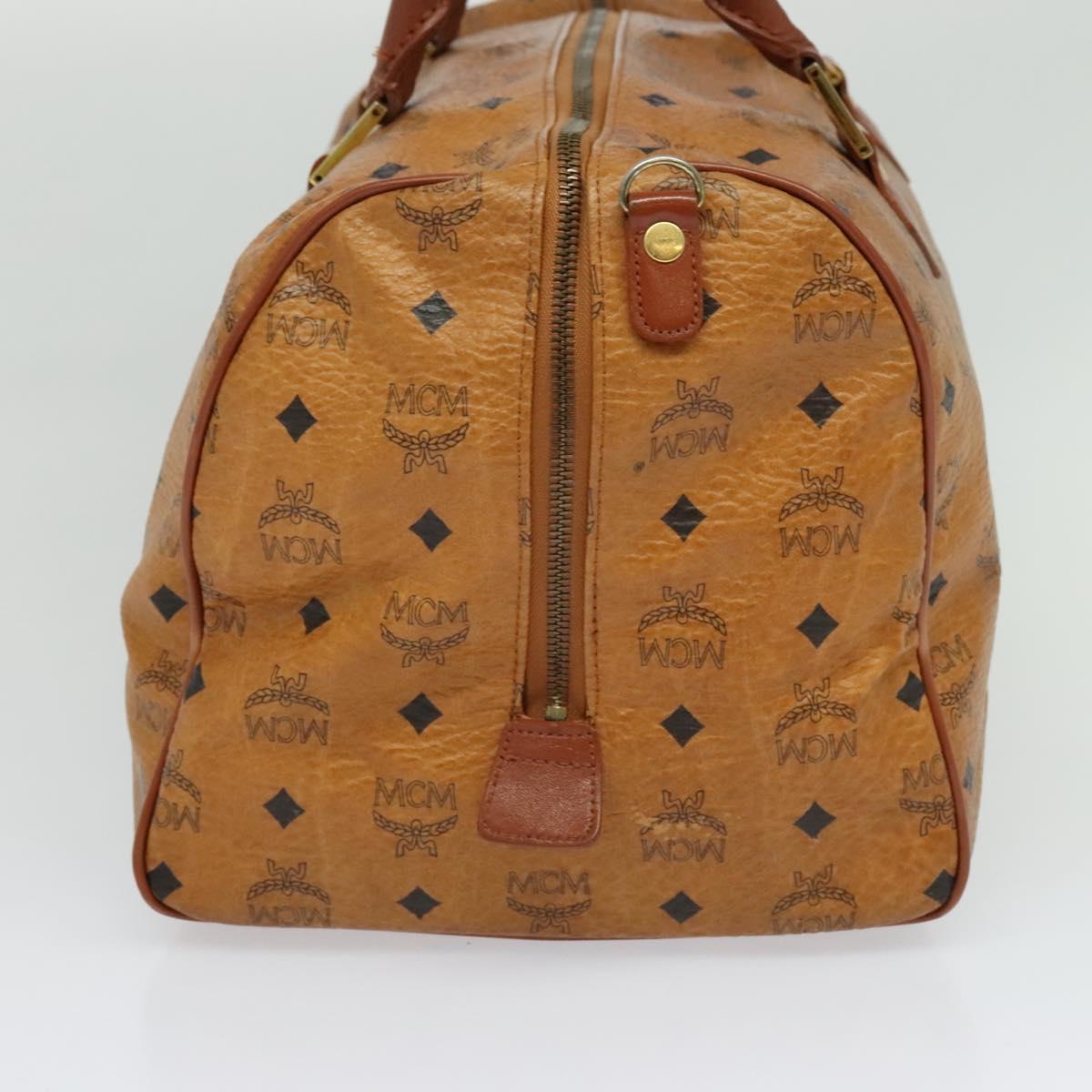 MCM Visetos Brown Canvas Travel Bag (Pre-Owned)