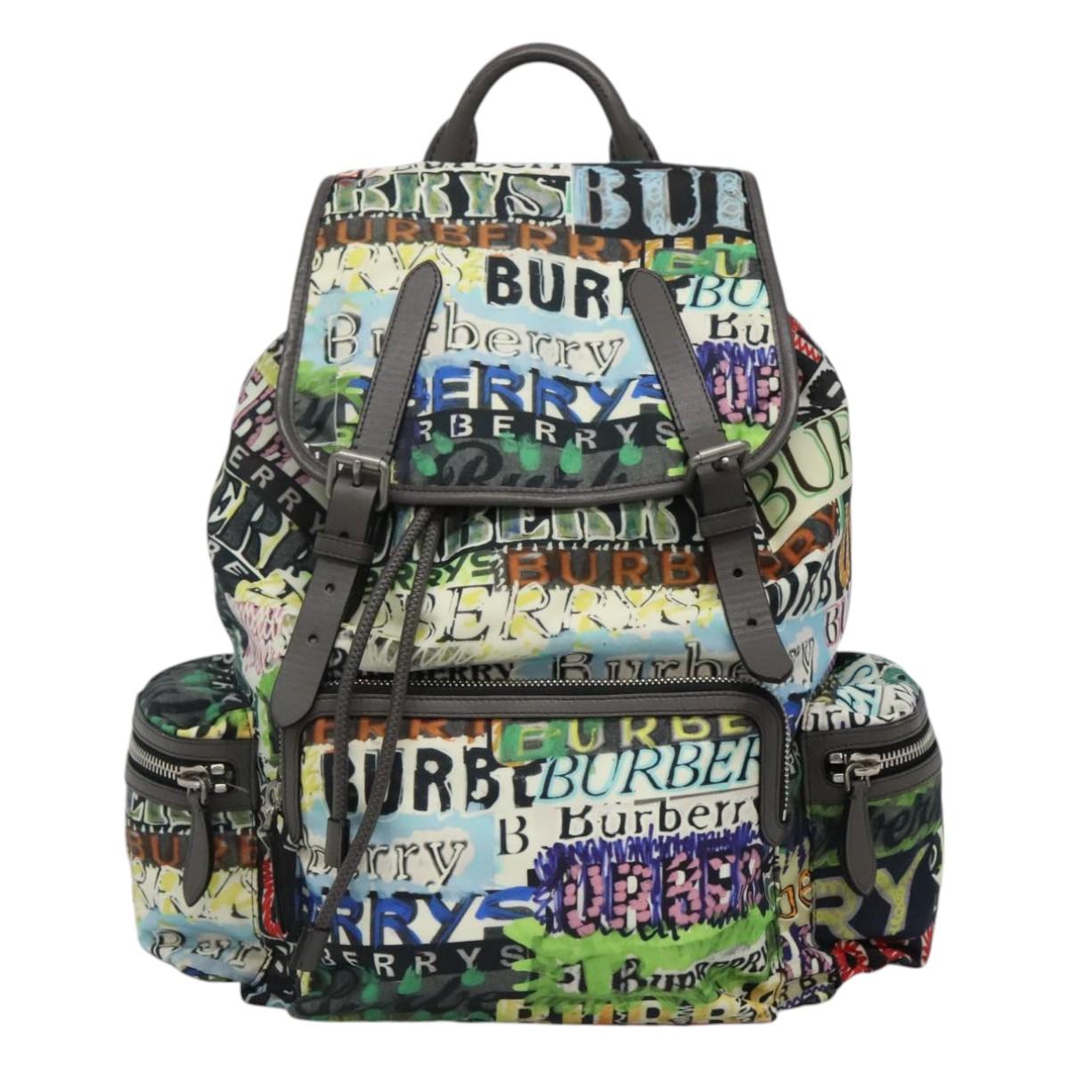 Burberry Multicolour Synthetic Backpack Bag (Pre-Owned)