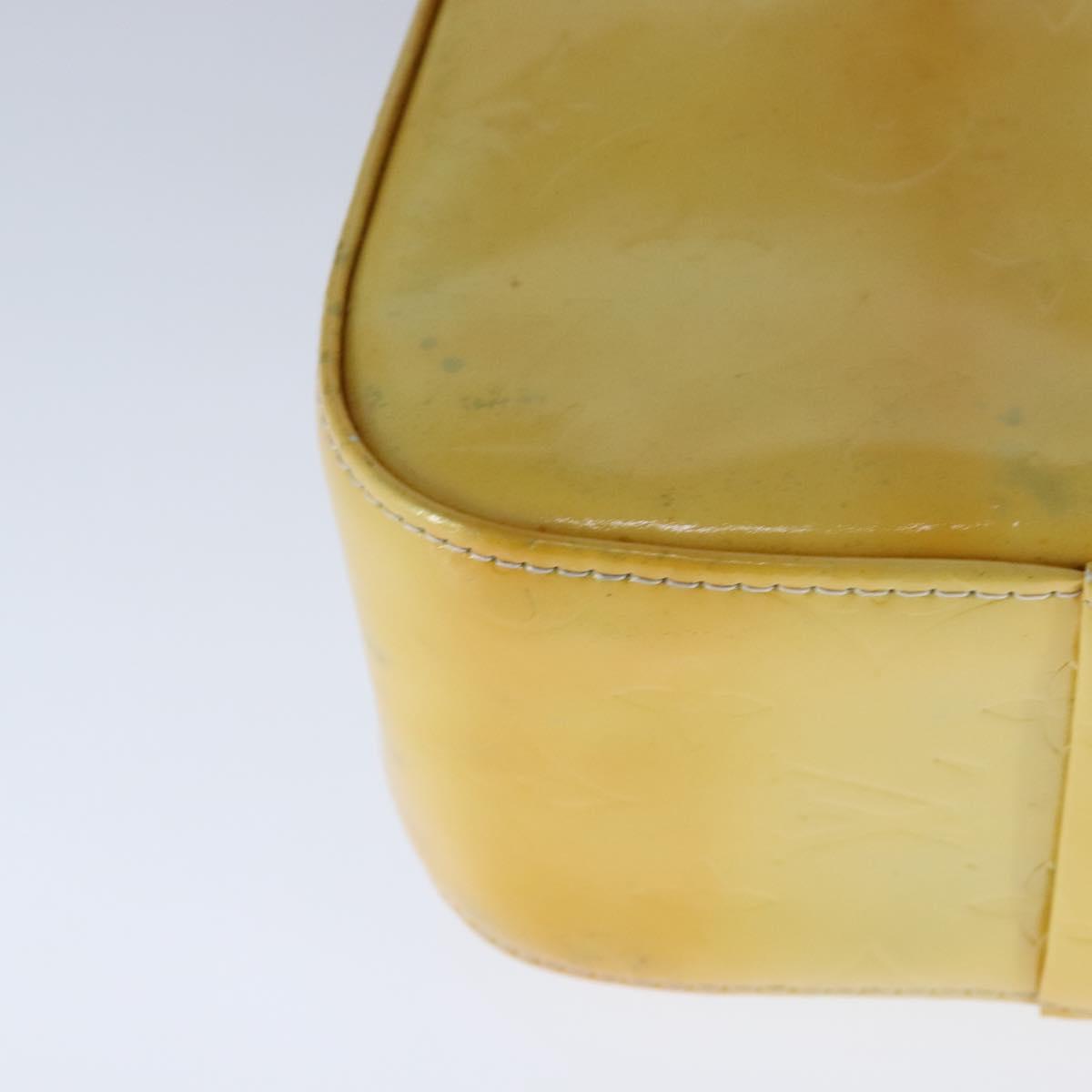 Louis Vuitton Columbus Yellow Patent Leather Tote Bag (Pre-Owned)