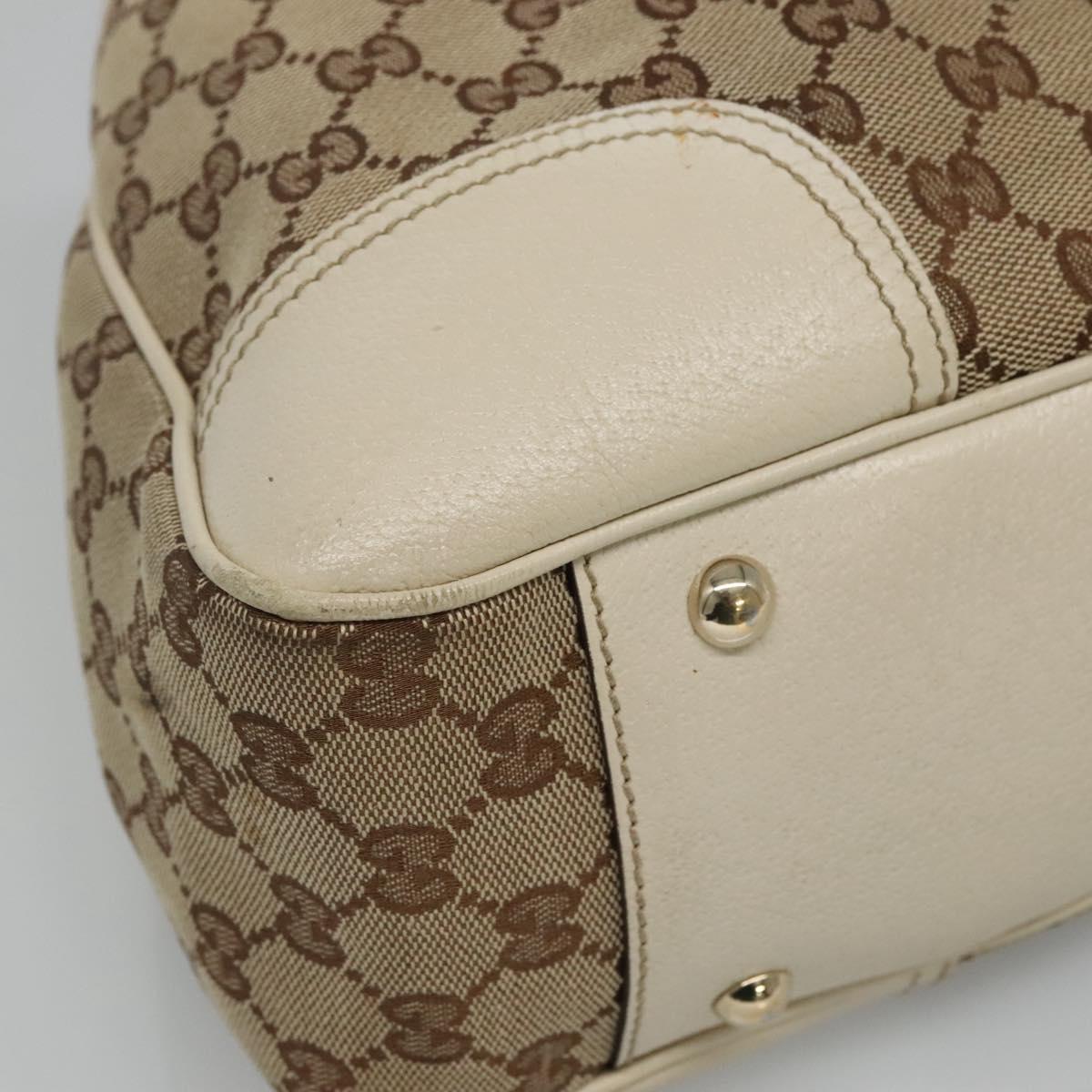 Gucci Princy Beige Canvas Tote Bag (Pre-Owned)