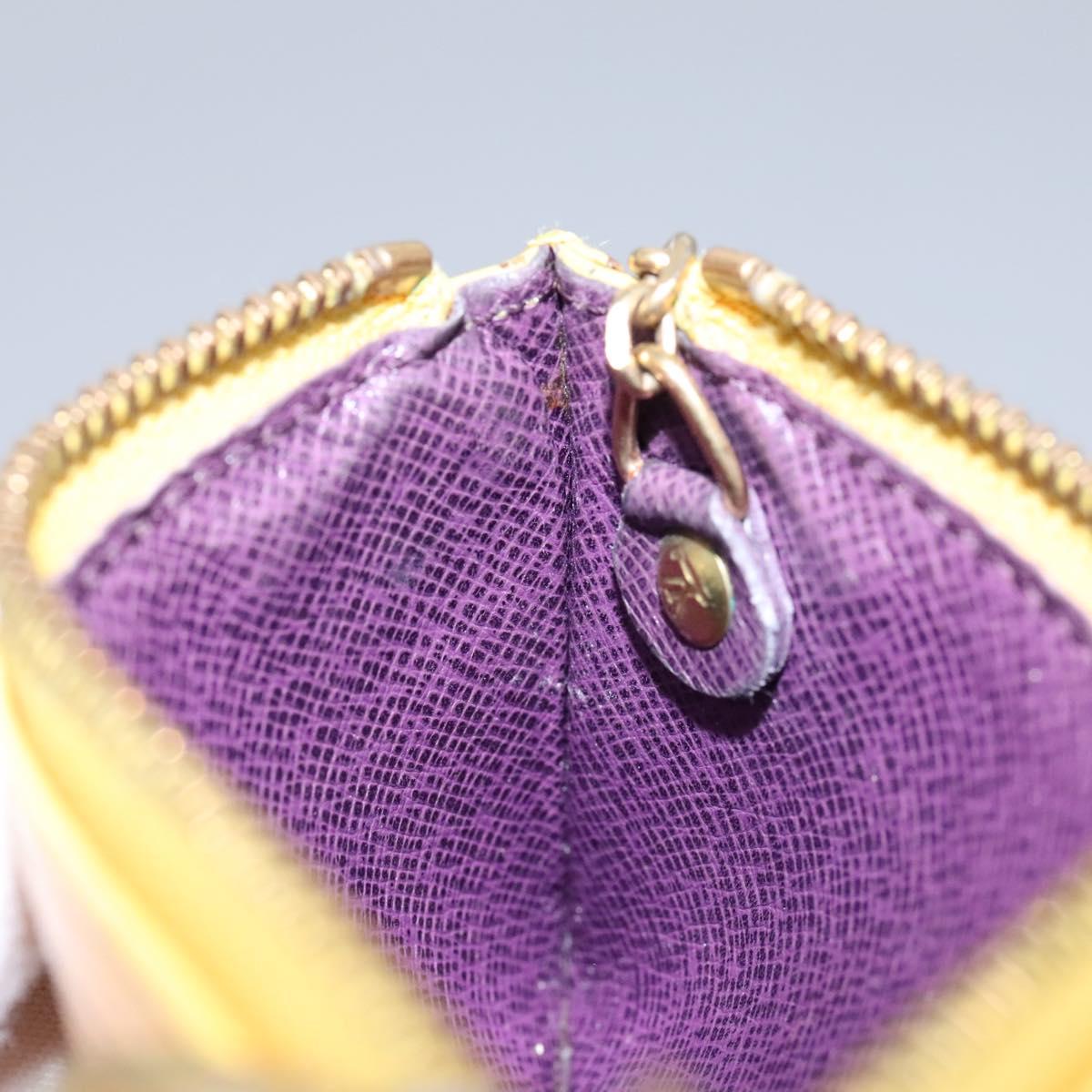 Louis Vuitton Pochette Clés Yellow Leather Wallet (Pre-Owned)