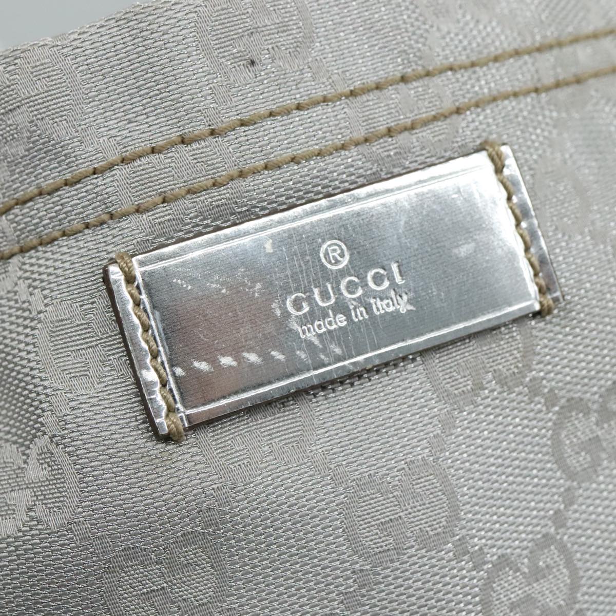 Gucci Gg Canvas Grey Canvas Tote Bag (Pre-Owned)