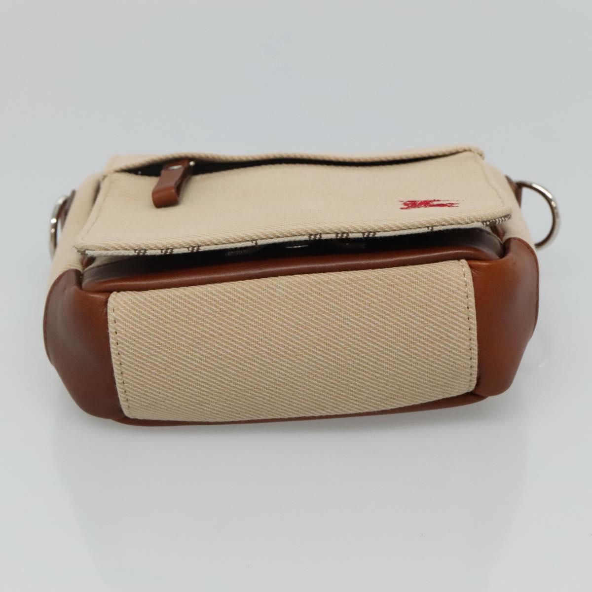 Burberry Blue Label Beige Canvas Shoulder Bag (Pre-Owned)
