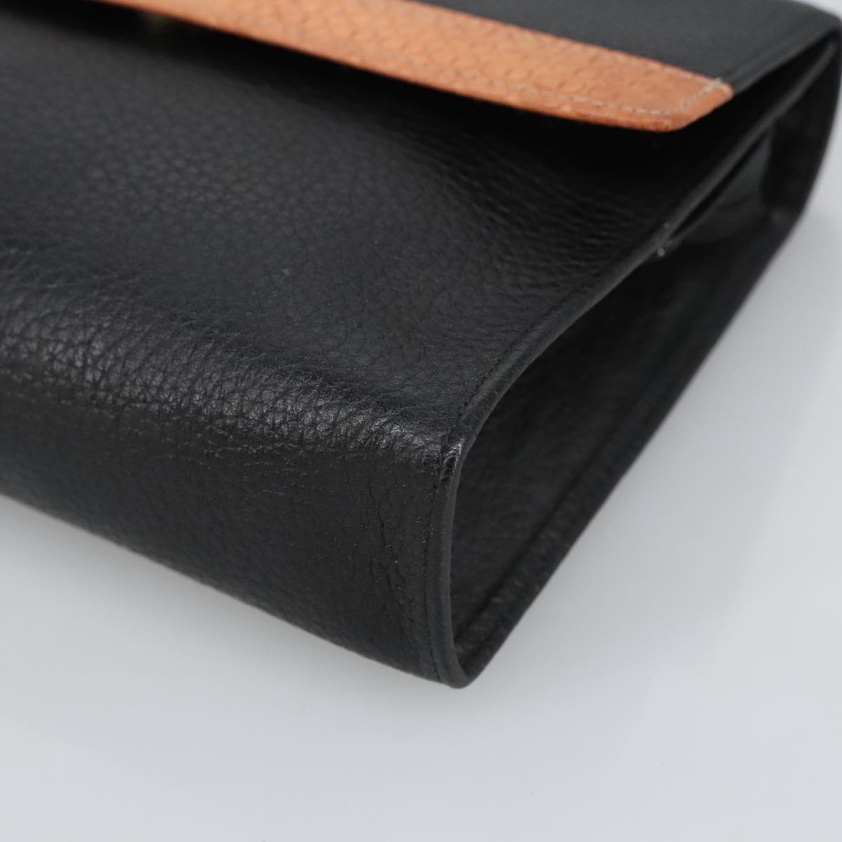 Dior Cd Black Leather Clutch Bag (Pre-Owned)
