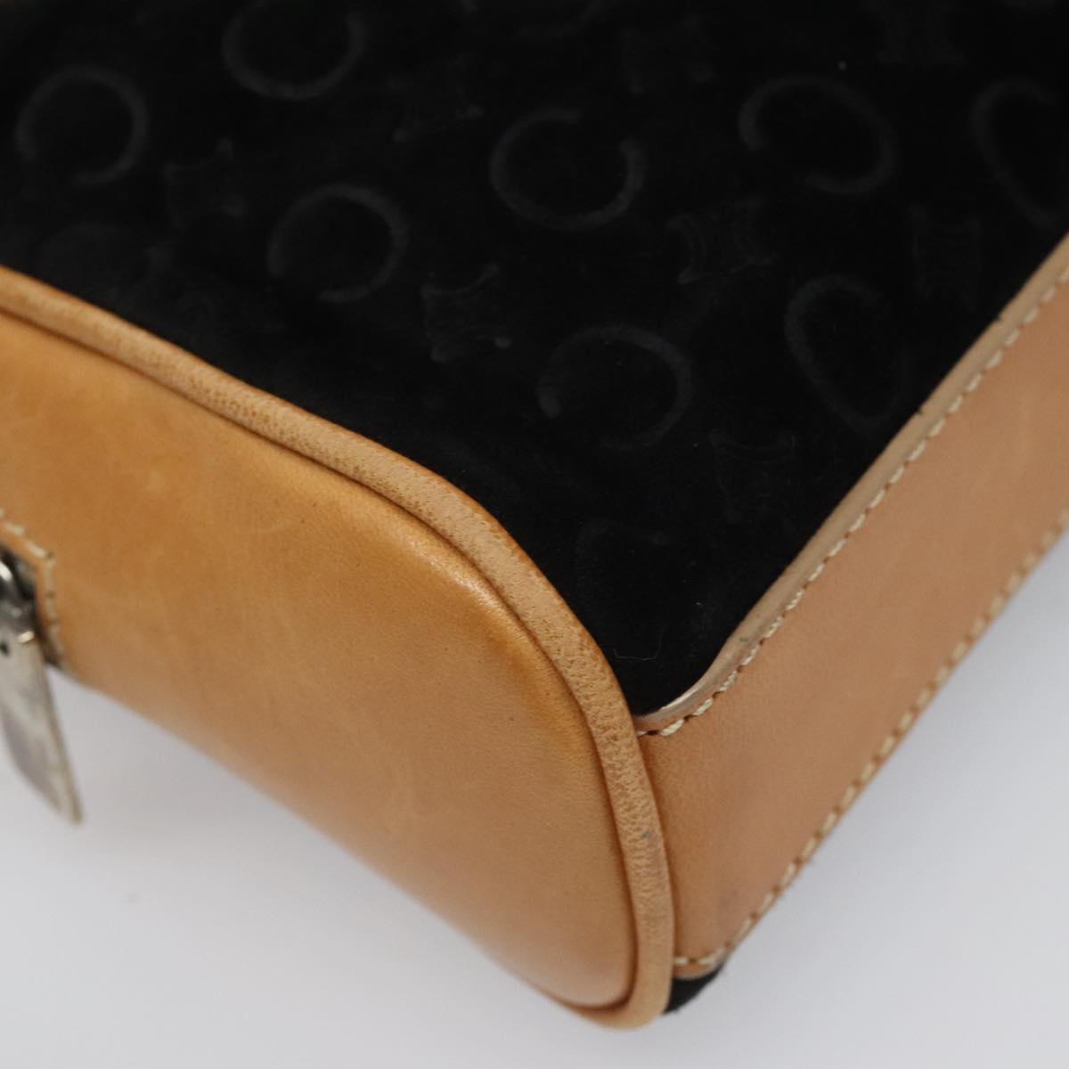 Céline Macadam Black Suede Handbag (Pre-Owned)