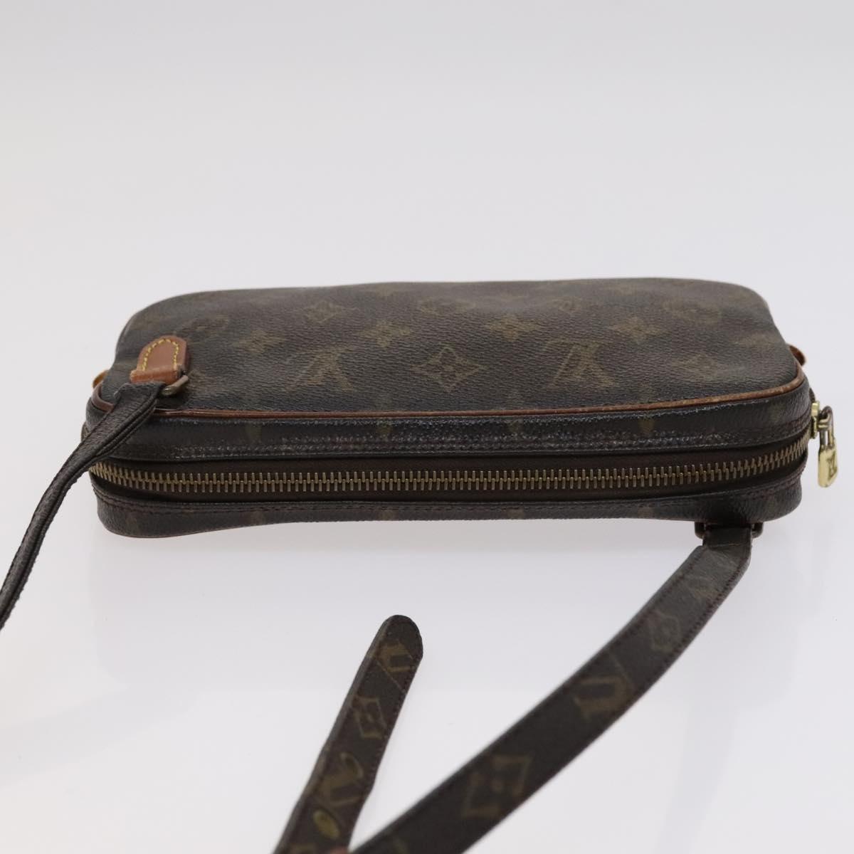 Louis Vuitton Marly Brown Canvas Shoulder Bag (Pre-Owned)