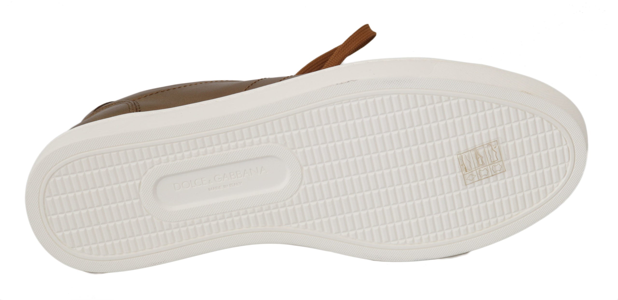 Dolce & Gabbana Gold Leather Mens Casual Men's Sneakers