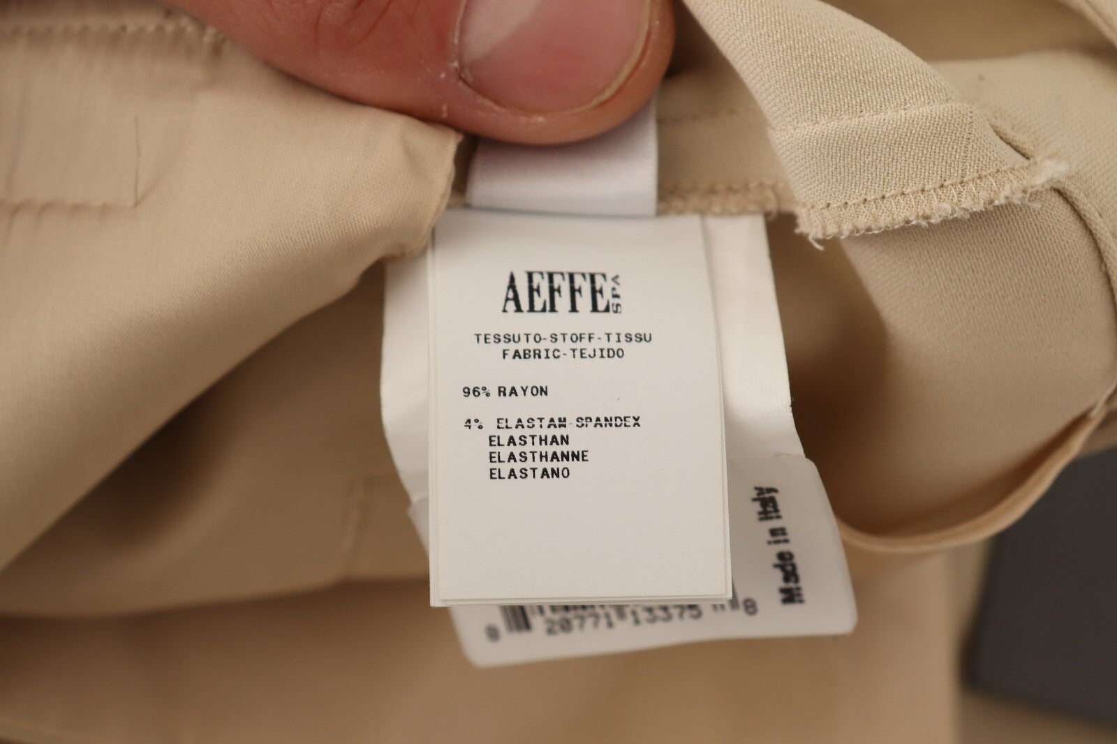 Alberta Ferretti Beige Viscose High Waist Flared Dress Trouser Women's Pants (Pre-Owned)