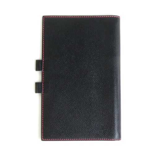 Hermès Agenda Cover Black Leather Wallet  (Pre-Owned)