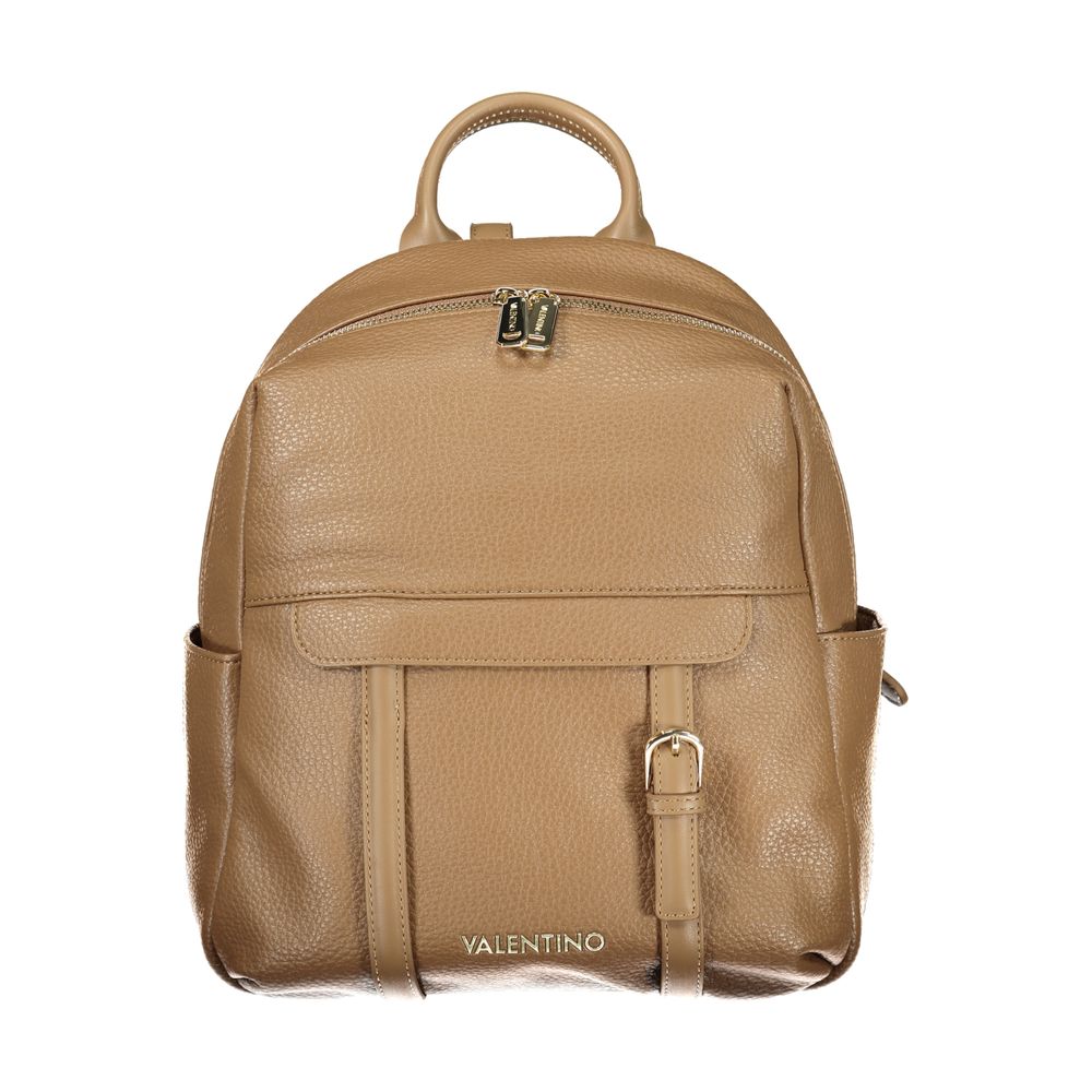 Mario Valentino Brown Polyurethane Women's Women's Backpack